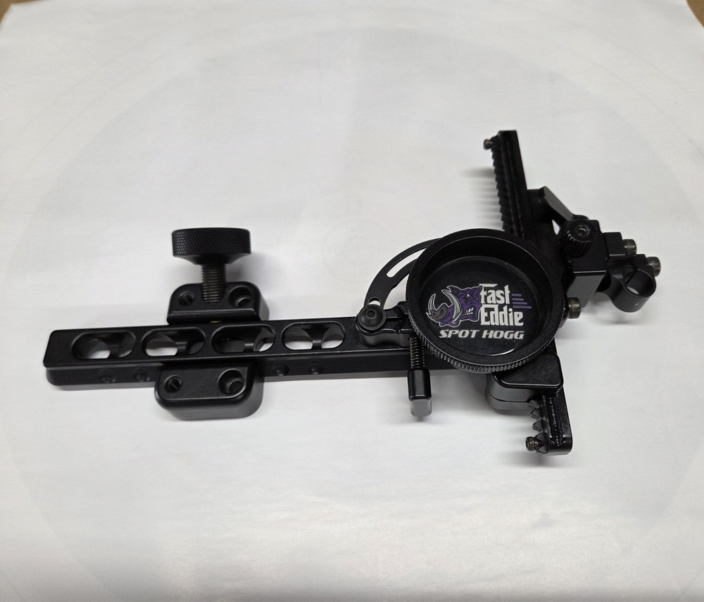 Spot Hogg Fast Eddie 1-Pin Compound Bow Sight Scope RH Black Green Yellow