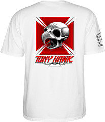 TONY HAWK Powell Peralta Skateboards T Shirt Series 17 WHITE LARGE LG NEW