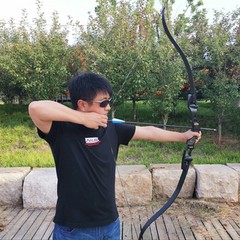 62″ ILF Recurve Bow 19″ Riser 30-60lbs Takedown Archery American Hunting 210FPS