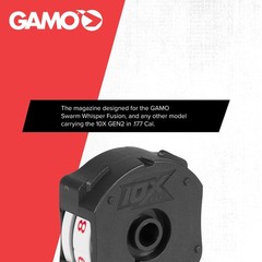 Gamo 10X GEN2 Quick-Shot Magazine .177 Cal, 10 Rounds, Caliber, Black