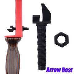 1x Center Arrow Rest Hunting Archery Recurve Bow Accessory Black Local Warehouse
