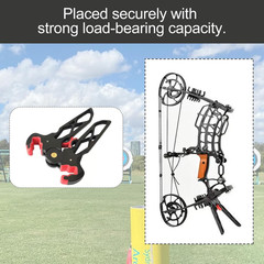 Archery Bow Stand Folding Bow Stands Bow Jack Limbs Clamp Kickstand for Compound