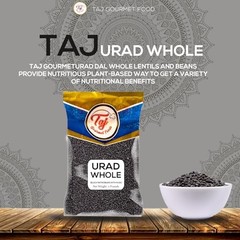 TAJ Urad Whole Dal | 2-Pounds | Black Gram
