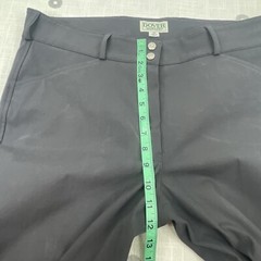 Dover Saddlery Gray Wellesley Tech Knee-Patch Riding Breeches Womens Sz 34 NEW