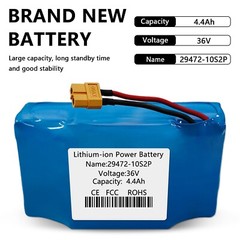 Replacement New Battery For Balance Scooter Board 36V 4.4Ah 10S2P