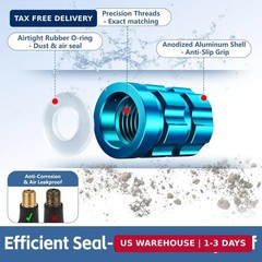 Universal Tire Valve Stem Caps, 4 Pack Anti-Corrosion Aluminum Alloy Valve Cover