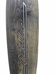 Cadillac Long Board Skate board 42 x 9 inch wooden deck Signed By Tony Hawk