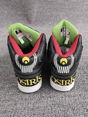 Osiris High Top Skateboarding Shoes Black Green Red Yellow Lace-Up US 14