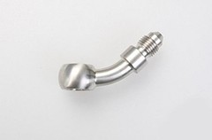 Stainless Steel Brake Hose End Banjo Eye – 45-Degree D=10.2mm to AN3 Male