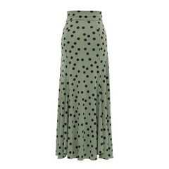 FF-2501 Spanish High-Waist Skirt, Olive (Mail OK for 1 item)