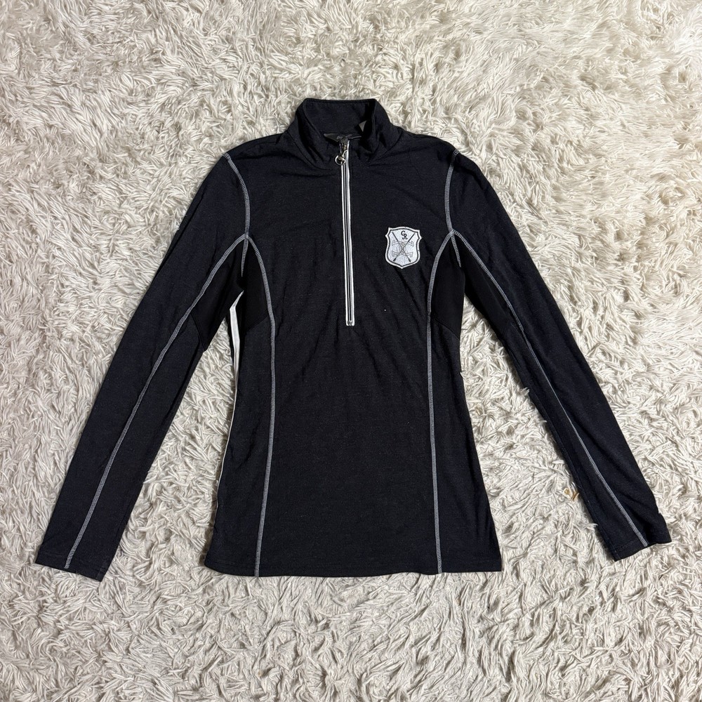 Women’s Small Dark Grey Goode Rider Long Sleeve Horseback Riding Shirt