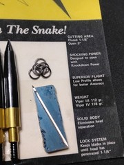 Vtg Viper Broadhead Hunting Arrowheads Strike With The Snake in Original Package