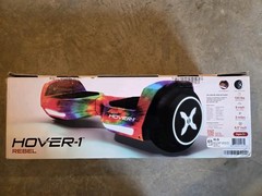 Hover-1 Rebel Hoverboard Rainbow Tie Dye LED Wheels Bluetooth 6 MPH New