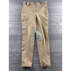 On Course Cotton Naturals Tan Equestrian Riding Breeches Pants USA 34 Long 538