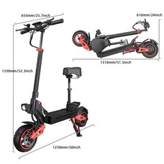 Electric Scooter 48v 1600W For Adult 10″Off Road Fat Tires Fast Speed USA MAX pU