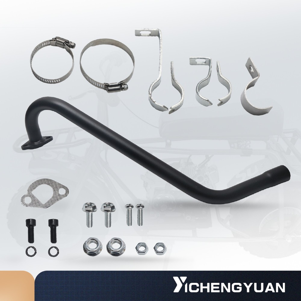 Exhaust for Mini Bike Predator 196cc 212cc Honda GX200 GX160 Engines Low-Profile