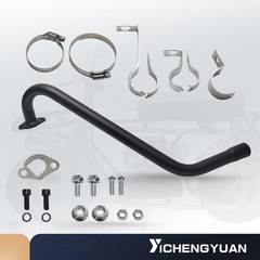 Exhaust for Mini Bike Predator 196cc 212cc Honda GX200 GX160 Engines Low-Profile