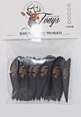 2.5″ Vanes Tonys All New Supper Wave Archery Vanes Black 50PK TNYSWV3343A