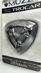 🏹🎯 2 packs Muzzy 🏹🎯 3 BLADE Trocar 100 Grain Archery Hunting Fixed Broadhead