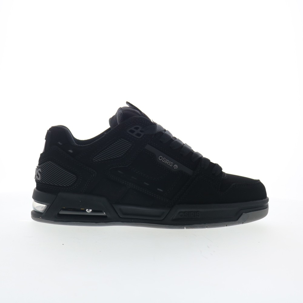 Osiris Peril 1308-1874 Mens Black Suede Lace Up Skate Inspired Sneakers Shoes 8
