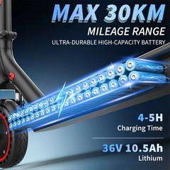 LADPED LP07 Electric Scooter for Adults & Teens, Folding 350W 8.5» EScooter APP