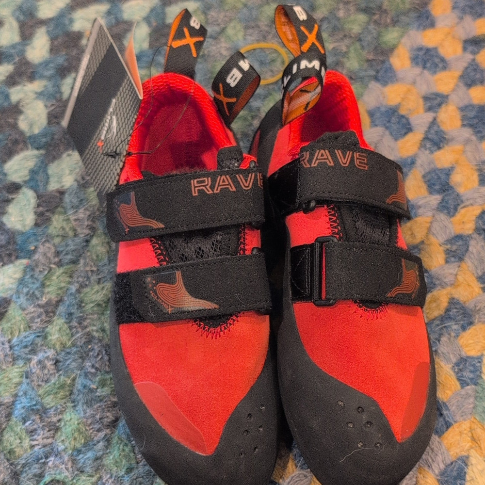 ClimbX Rave Racing Red Women’s Climbing Shoes, US 4 Medium (B/M)