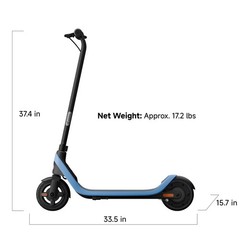 Segway C2 Lite Kids Electric Scooter 9.9 mph Max Speed and 5.9