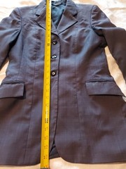 Grand Prix Women Wool Equestrian Show Jacket Blazer Size US 2 Purple Riding Flaw