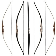 Archery 54″ Traditional Recurve 20-70lbs Handmade Long Bow Hunting Shooting RH