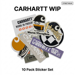 Carhartt WIP Sticker Bag 10 Pack Screen Printed Plastic Decals Streetwear Brand