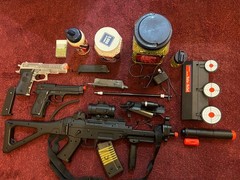 Airsoft Lot M82 Double Eagle, Beretta 92FS, StingerP30 And More!