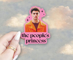 Pink Luigi Mangione “The Peoples Princess» Sticker Holographic Waterproof