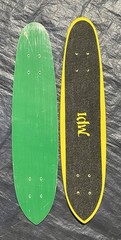 Vintage NOS 1970s MPI Old School Skateboard Deck Fiberglass 29″ Pointed 2-Pack