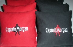 Eight Quality Cornhole Bags – Captain Morgan! Whole Corn or Pellets
