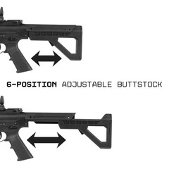 ArmyBoy Crosman DPMS SBR Full-Auto CO2 BB Gun Rifle Bundle – Ready-To-Shoot-Kit