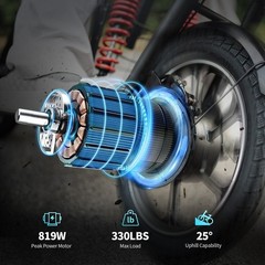 Windhorse C3 Max Dual Rider Electric Scooter 819W 40Mi 20MPH Seat Basket