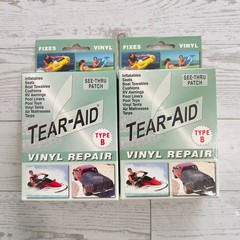 2 pk Tear-Aid Vinyl Repair Kit Type B Clear Patch for Vinyl and Vinyl-Coated