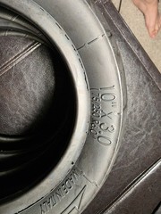 Pair of PMT E-Fire 10×3 Electric Scooter Tires Black Made in Italy