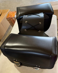Motorcycle Saddlebags 30L Large Capacity Pu Leather Luggage Bag for Sportster…