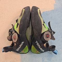 Tenaya Mundaka Climbing Shoes Draxtor Men 7.5 Womens 8.5 EU 41 Black Green Spain