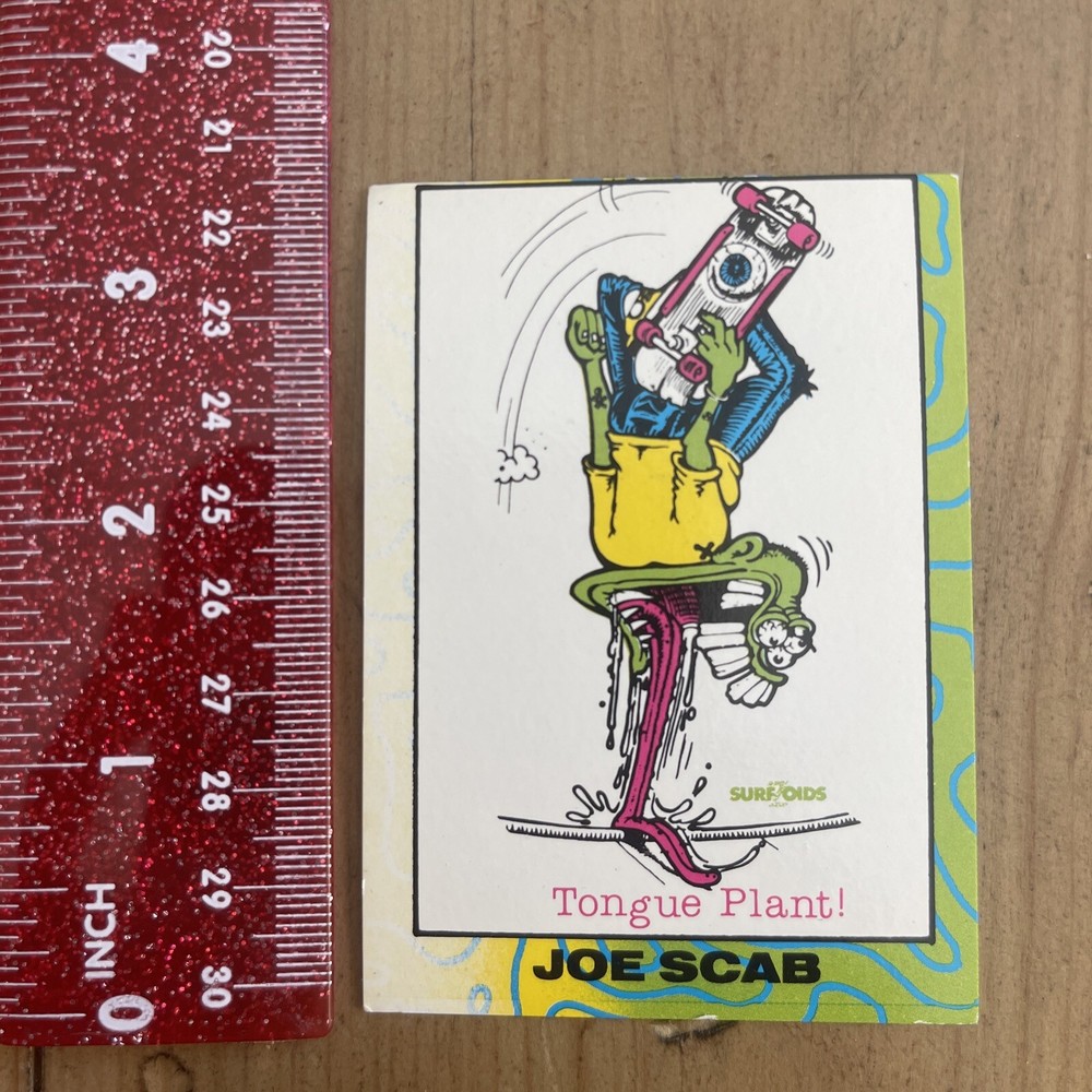 Nos SURFZOIDS JOE SCAB 1987 Astro boys CARD Skateboarding CARD