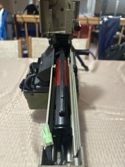 Cybergun x FN M249 MINIMI «Featherweight» Airsoft Machine Gun W/ A&K 1500rd Box