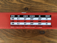 Carbon Express Arrows Maxima Red Spine 350 (6 Pack) With INSERTS – MPN – CX50754