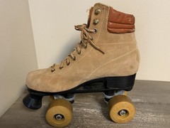Vintage Free Former Roller Skates Brown Suede Men’s Size 6 Women’s 8