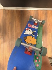 ⁠Custom Hand-Painted Sanrio Skateboard Independent Milton Martinez Trucks Grizly
