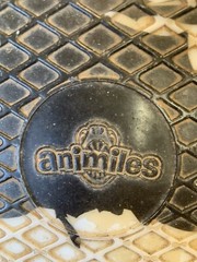 Vintage Skateboard Animiles Black White Animal Print Design