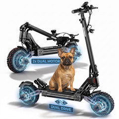Electric Scooter Adults 4000W Dual Motor Fast 45MPH Off Road 60V 27Ah e Scooter
