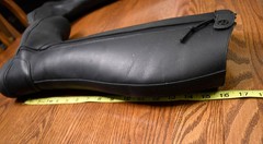 Middleburg, fleece lined Nubuck tall winter boots, black, 8