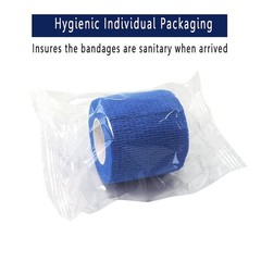 [12 Pack-2″ x5Yards] MINGYUE Self Adhesive Bandage Wrap,Athletic Tape,Sports …
