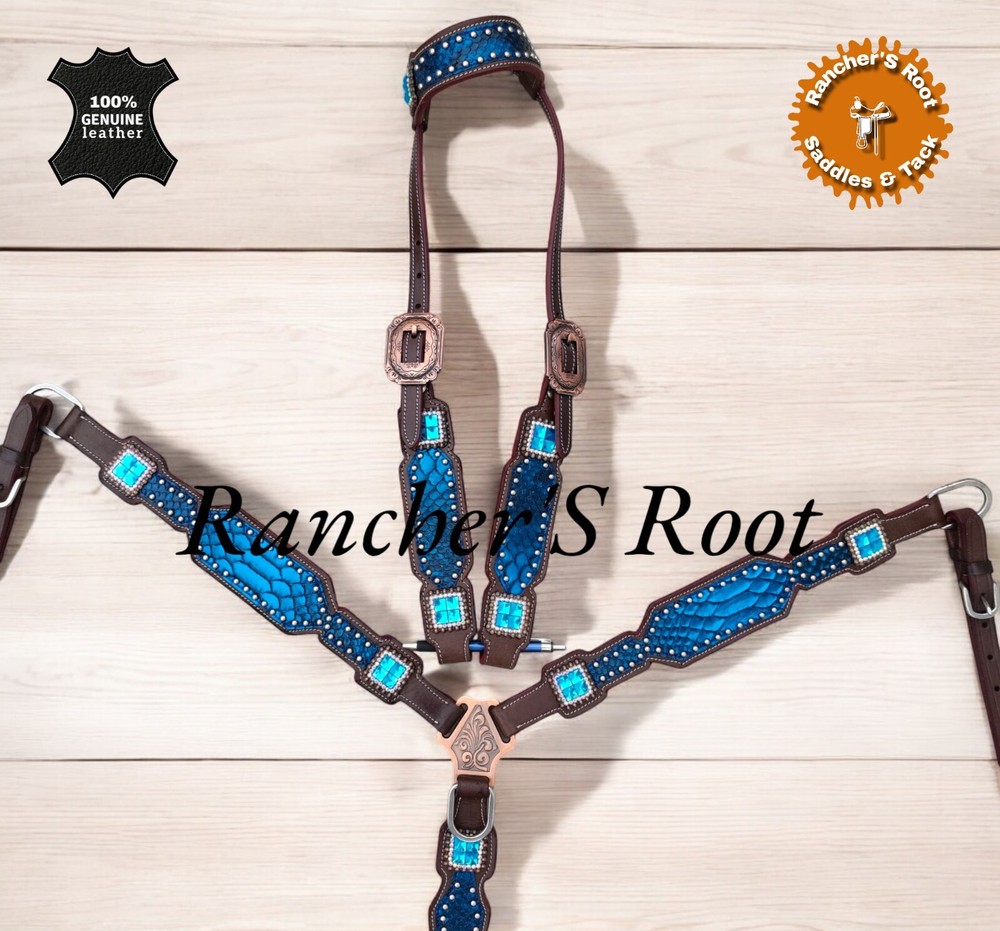 Western Tack Set Horse | Blue Snake Tack Set